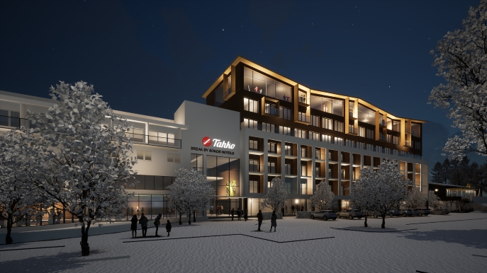 Havainnekuvassa Break Sokos Hotel Tahko edestä