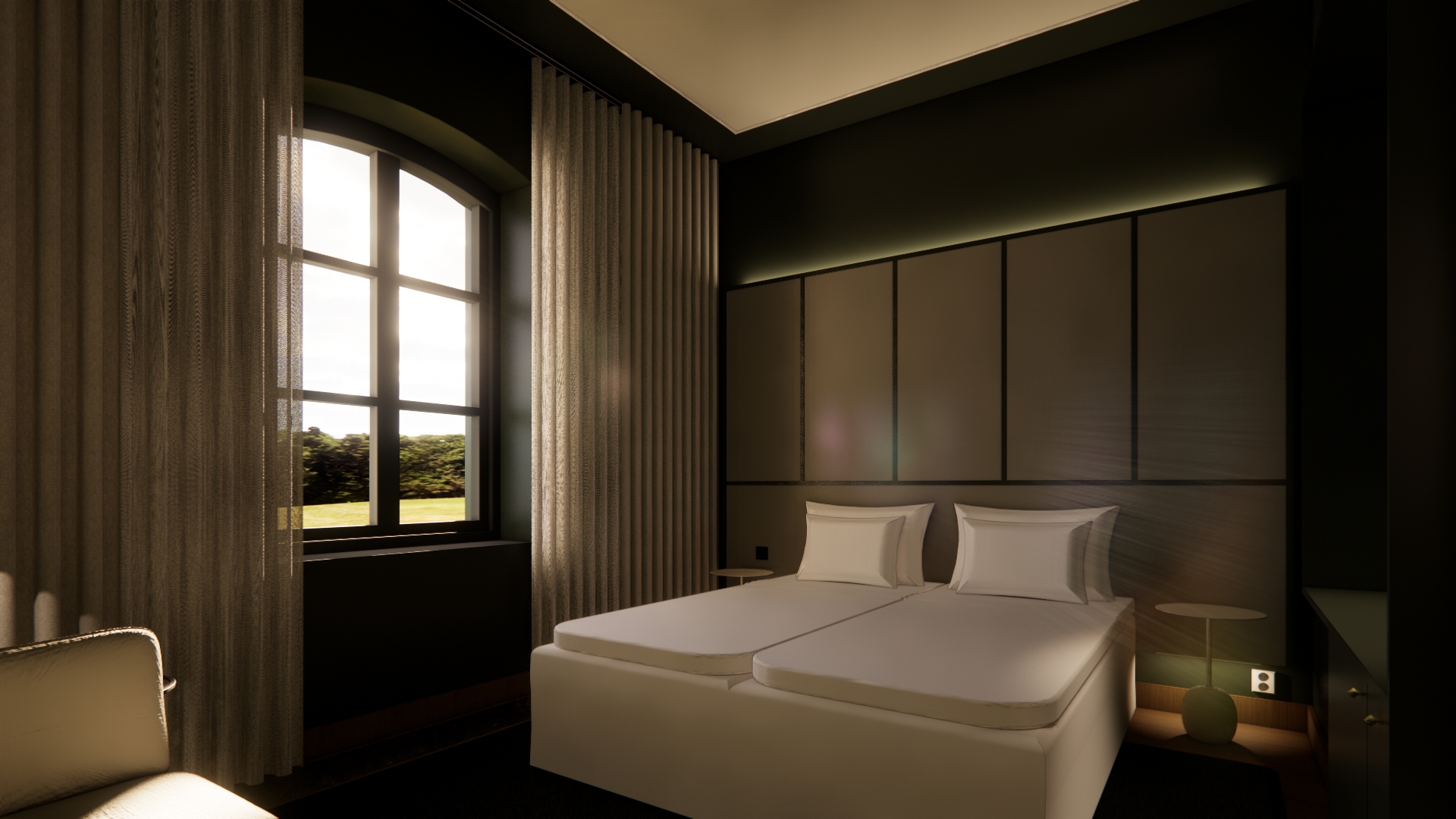 The Torby hotellin sisustus on toteutettu yhdessä suomalaisten muotoilijoiden ja paikallisten valmistajien kanssa.